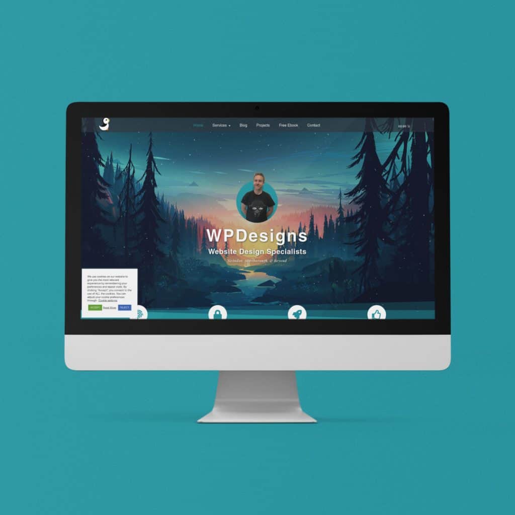 WPDesigns Website Home Page