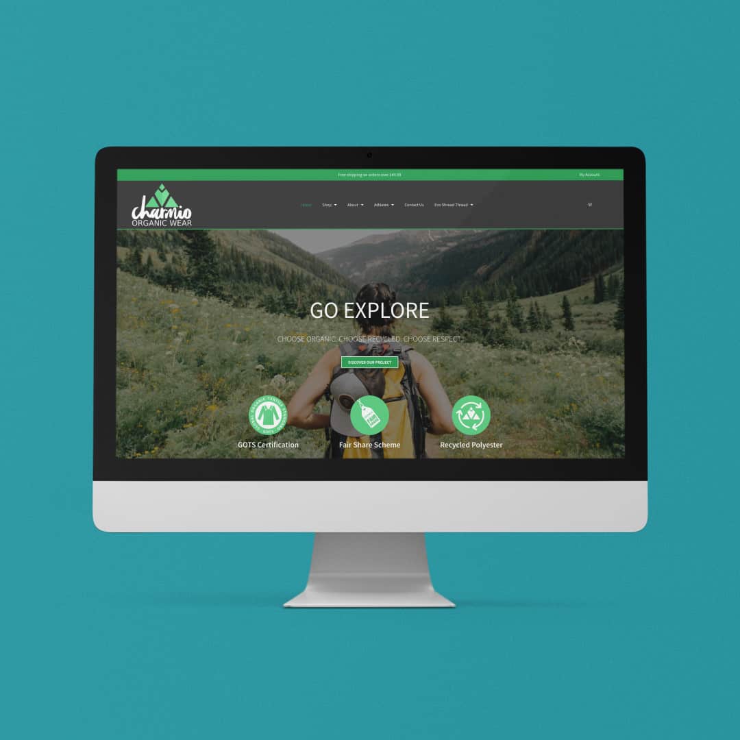 Charmio Organic Wear Home Page