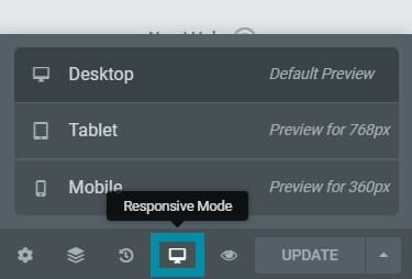 Responsive mode