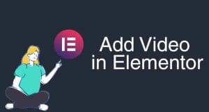 Add a video in Elementor Cover