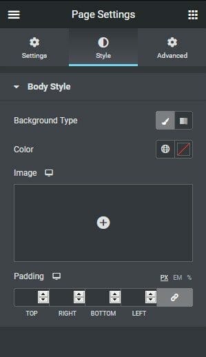 Add images for page background