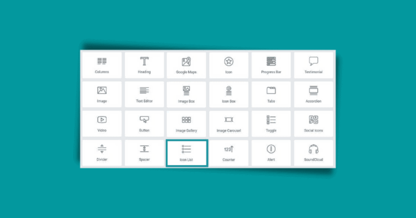 Create a list in Elementor