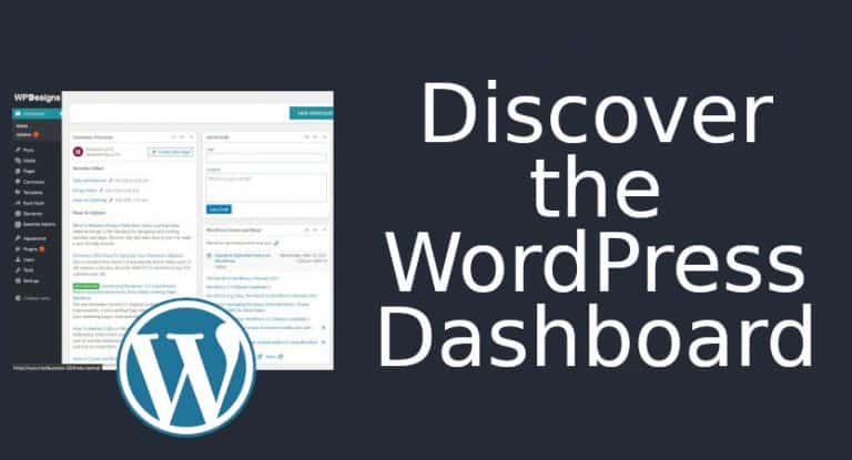 Discover the WordPress Dashboard