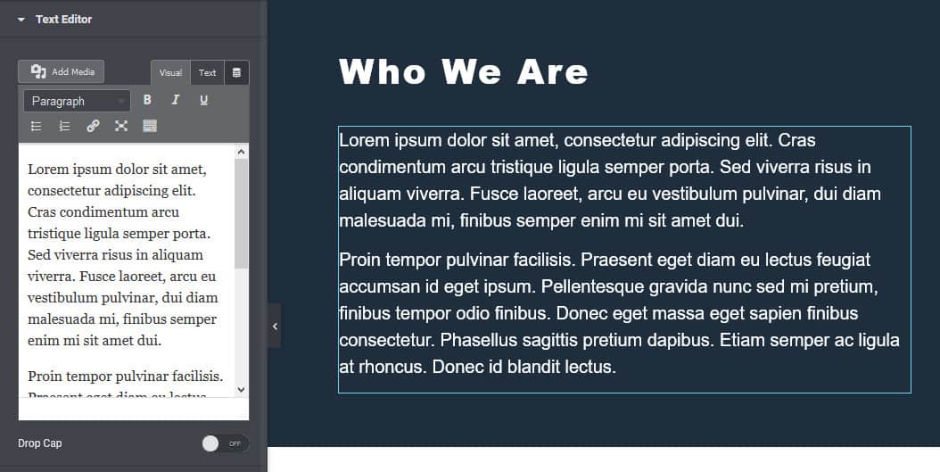 Find the text you would like to add the hyperlink to