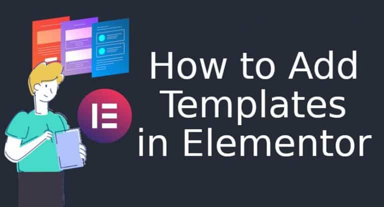 How to Add Templates in Elementor Blog Cover