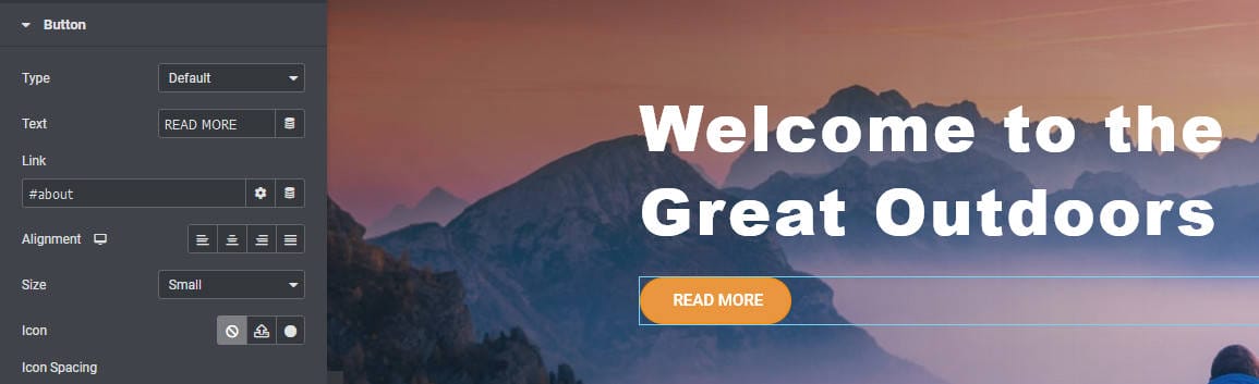 How to link anchor id to button