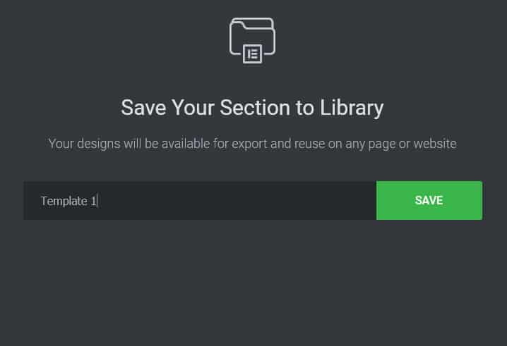 How to save template
