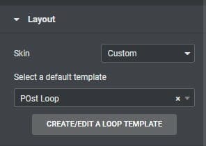 How to set custom skin for posts