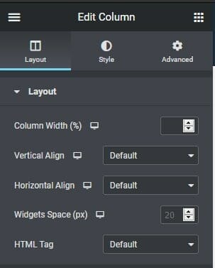 Sections Columns Padding and Margins in Elementor WPDesigns