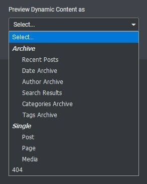 Preview settings