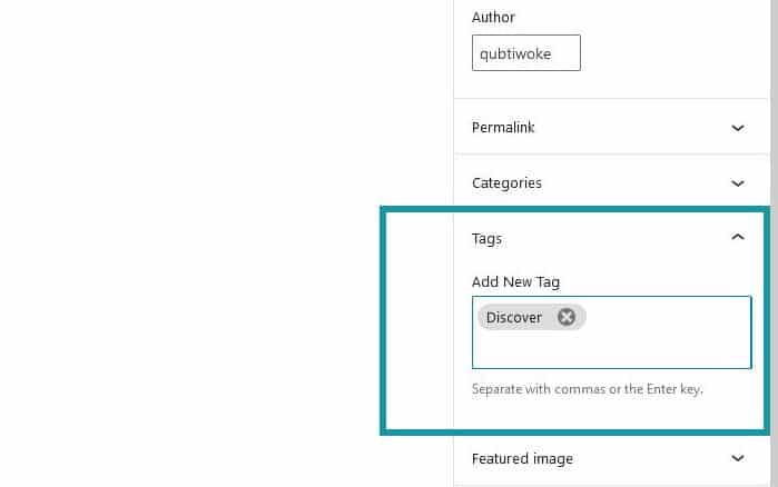 Adding tag when adding new post