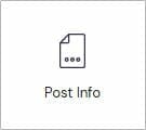 Post info