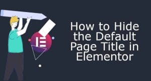 How to Hide the Default Page Title in Elementor