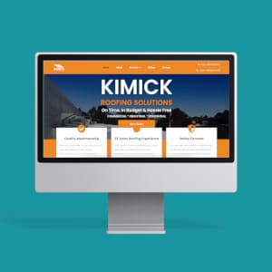 A computer screen with the word kimick on it.